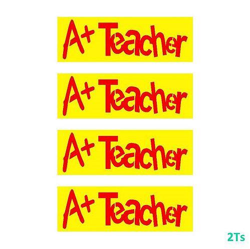 A+ Teacher Stencil for Cookie Sticks