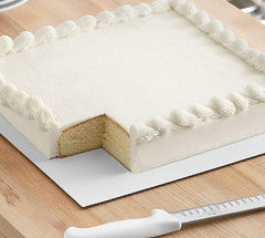 Cake Board - 16" x 16" White Corrugated Square Single