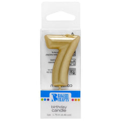 Gold Numeral Candles