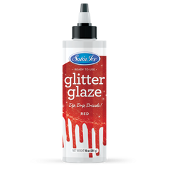 Glitter Glaze - Red- 10oz. Bottle