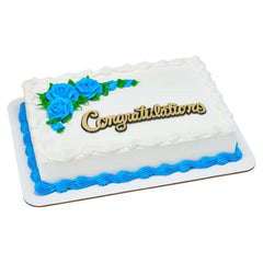 Congratulations Script Silver or Gold - Package of 24