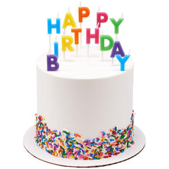 Bright Happy Birthday Letter Candles