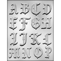 Alphabet A to P Chocolate Mold - 2"