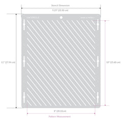 Cake Stencil AMARA by Lacupella