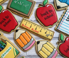 Mini-Series:  Back to School Cookie Class Royal Icing - July 8th - 6:00 to 8:00pm