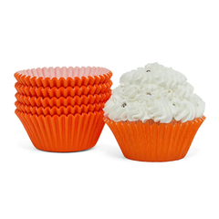 Cupcake Liner - Orange- Grease Proof - apprx 50