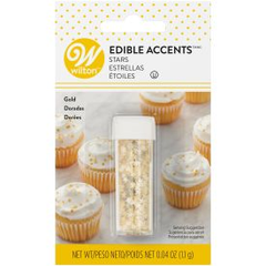 Wilton Edible Gold Glitter Star Sprinkles, 0.4 oz.