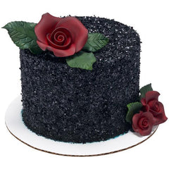 Burgundy Rose - Gumpaste - 1"