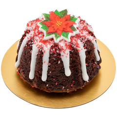 Poinsettia Sugar Decorations - 72 Pkg - Bulk