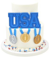 Gold, Silver, and Bronze Medal Foil Cupcake Rings - 72ct - Bulk