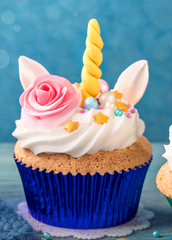 Baking Cups - Blue Foil - approx. 50ct