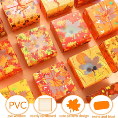 Fall Cookie Boxes Bulk 5"x5"x3"