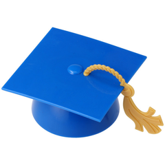 Blue Grad Cap With Tassel