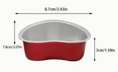 Heart Shaped Cake Pans Foil - 3.43 Inch - Bulk