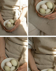 Simple Linen Apron with Pockets