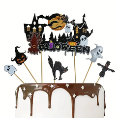 Halloween Cake Topper - 6pcs,