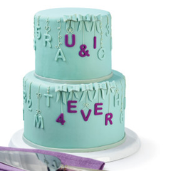 Wilton Fondant Letter & Number Cutters Set, 42-Piece Set