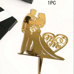 Bride & Groom -Heart - Topper Copy