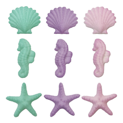 Seahorses, Starfish And Shells - 162ct - Bulk