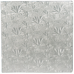Cake Drum - 10" Sq Silver - 12ct