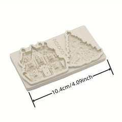 Christmas -Tree and House -  Silicone Mold