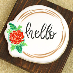 Hello Flowers Wreath