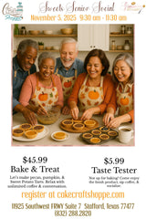 Sweet Senior Social - September 3rd - $45.99  or  $5.99 - 9:30 to 11:30