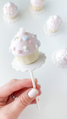 Cake Pop Boards, White Scalloped Edge