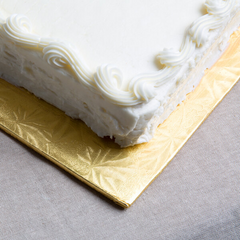 Cake Board - 1/2 Sheet Gold Wrap - (Foldunder)