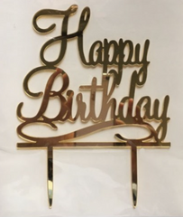 Topper - Happy Birthday Acrylic