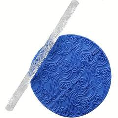 Rolling Pin - Acrylic - Wave Print