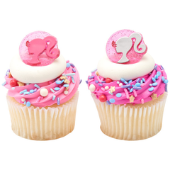 Doll Silhouette Cupcake Rings - 12ct