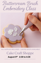 Mini-Series: Brush embroidery for cookie and cupcakes - August 9th 2:30 to 4:30