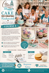 Cake Craft Course 1 - Weekday October 7, 8 & 14 - 6:00 to 8:30