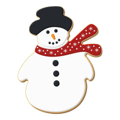 Snowman with Scarf Cookie Cutter - 4.25"