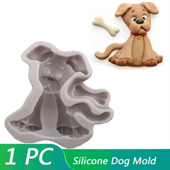 Dog And Bone 3D Silicone Mold