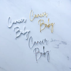 CANCER BABY ACRYLIC CHARMS BY SAIDAS SWEETS