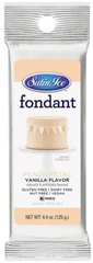 Satin Ice Peach Petal Vanilla Fondant - 4.4oz - 12ct - bulk