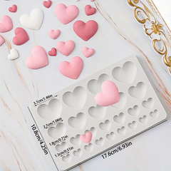 Heart Shape Silicone Mold - 25 cavaity hearts