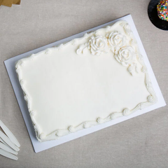 Cake Board - 1/4 Sheet White Wrap