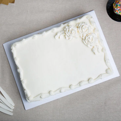 Cake Board - 1/4 Sheet White Wrap - 24ct - Bulk
