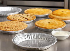 Pie Pan - 9"  X 1 3/16 "  - Aluminium - Disposable  500ct Bulk