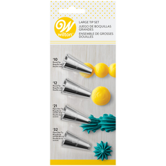 Wilton Large Decorating Tip Set, 4-Piece