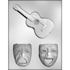 Masks / Guitar Chocolate Mold