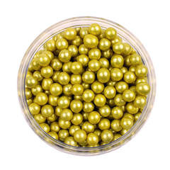 Dragee - Gold - 8mm - 1 lb - Bulk