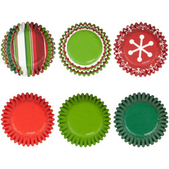 Wilton Christmas Red & Green Mini Cupcake Liners, 150-Count