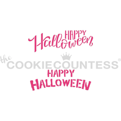 Happy Halloween 2 Fonts Stencil