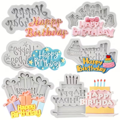 Happy Birthday Silicone Molds