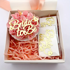 Bride To Be With - Acrylic Cake Topper