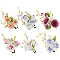 Multi-Color Flower Spray Assortment - Bulk - 6ct
